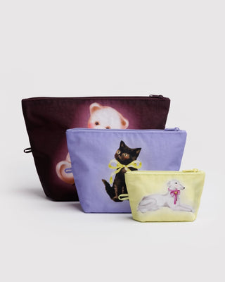 BAGGU - BAGGU Go Pouch Set - Fancy Animals - COLORPOP