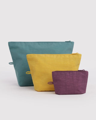 BAGGU - BAGGU Go Pouch Set - Jewel Mix - COLORPOP