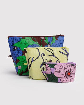 BAGGU - BAGGU Go Pouch Set - Poppy Mix - COLORPOP