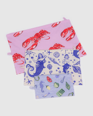 BAGGU - BAGGU Go Pouch Set - Sea Creatures - COLORPOP