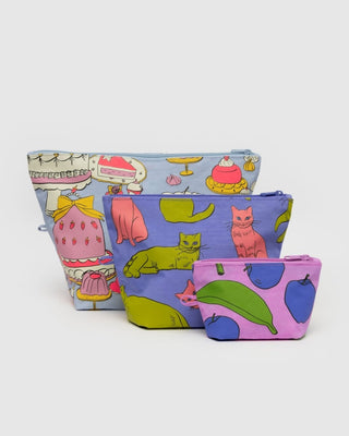 BAGGU - BAGGU Go Pouch Set - Still Life - COLORPOP