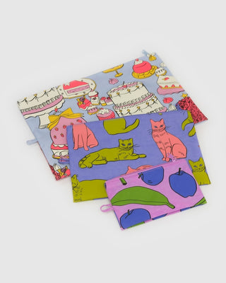 BAGGU - BAGGU Go Pouch Set - Still Life - COLORPOP