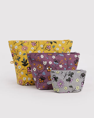 BAGGU - BAGGU Go Pouch Set - Wildwood Mix - COLORPOP