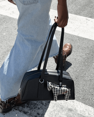 BAGGU - BAGGU Horse Charm - Black & White Gingham - COLORPOP