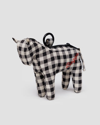 BAGGU - BAGGU Horse Charm - Black & White Gingham - COLORPOP