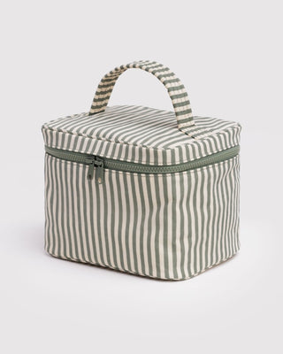 BAGGU - BAGGU Large Cosmetic Case - Sage Stripe - COLORPOP