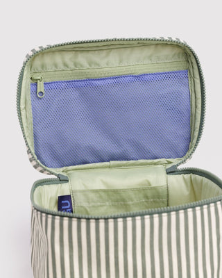 BAGGU - BAGGU Large Cosmetic Case - Sage Stripe - COLORPOP