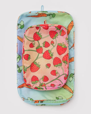 BAGGU - BAGGU Large Packing Cube Set - Carrots & Berries - COLORPOP