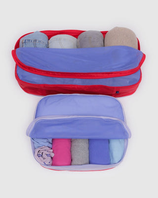 BAGGU - BAGGU Large Packing Cube Set - Mesh Berry Mix - COLORPOP