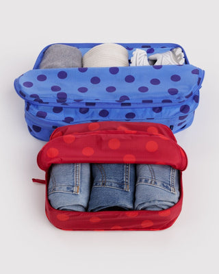 BAGGU - BAGGU Large Packing Cube Set - Polka Dot Mix - COLORPOP