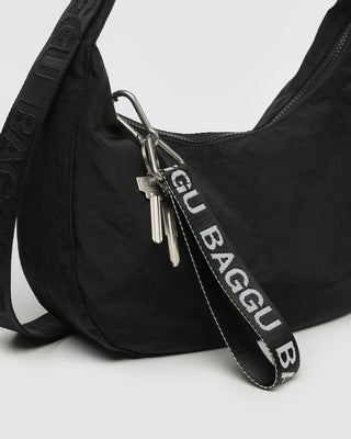 BAGGU - BAGGU Logo Keychain - Black & White - COLORPOP
