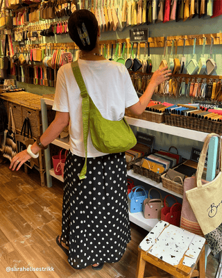 BAGGU - BAGGU Medium Crescent Bag - Green Juice - COLORPOP