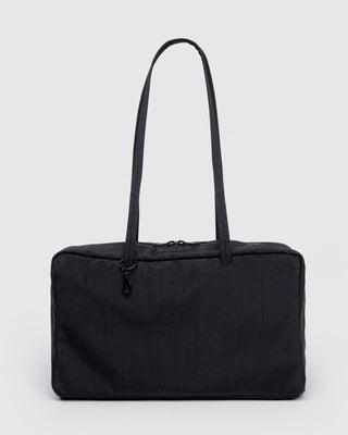 BAGGU - BAGGU Medium Nylon Bowler Bag - Black - COLORPOP