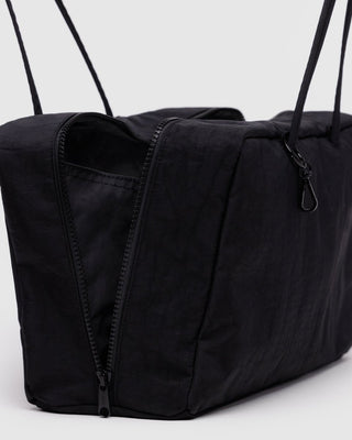 BAGGU - BAGGU Medium Nylon Bowler Bag - Black - COLORPOP
