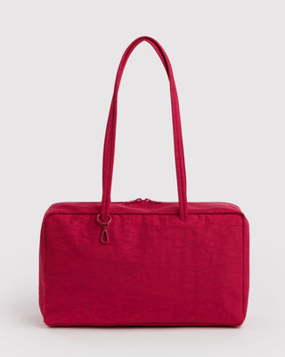 BAGGU - BAGGU Medium Nylon Bowler Bag - Cherry - COLORPOP