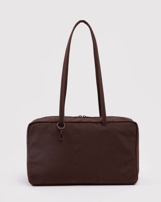 BAGGU - BAGGU Medium Nylon Bowler Bag - Coffee - COLORPOP