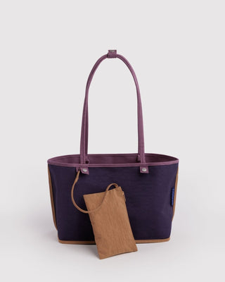 BAGGU - BAGGU Medium Nylon Reversible Tote - Wild Plum Mix - COLORPOP