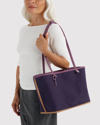 BAGGU - BAGGU Medium Nylon Reversible Tote - Wild Plum Mix - COLORPOP