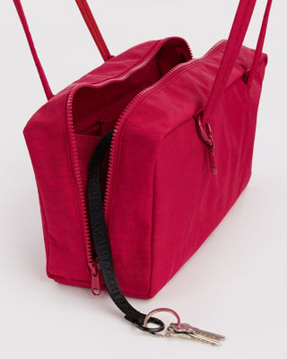 BAGGU - BAGGU Nylon Bowler Bag - Cherry - COLORPOP