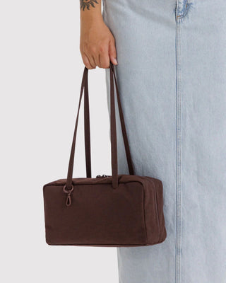 BAGGU - BAGGU Nylon Bowler Bag - Coffee - COLORPOP