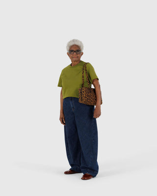 BAGGU - BAGGU Nylon Bowler Bag - Leopard - COLORPOP