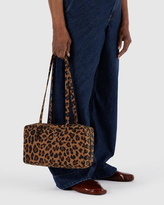 BAGGU - BAGGU Nylon Bowler Bag - Leopard - COLORPOP