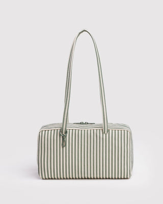 BAGGU - BAGGU Nylon Bowler Bag - Sage Stripe - COLORPOP