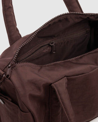 BAGGU - BAGGU Nylon Duffle Bag - Coffee - COLORPOP