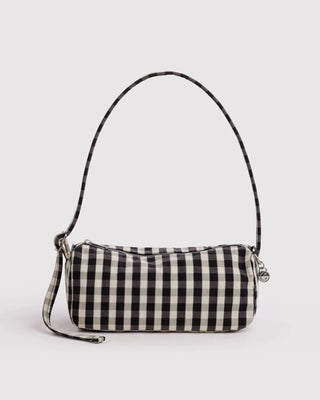 BAGGU - BAGGU Nylon Loaf Bag - Black And Cream Gingham - COLORPOP