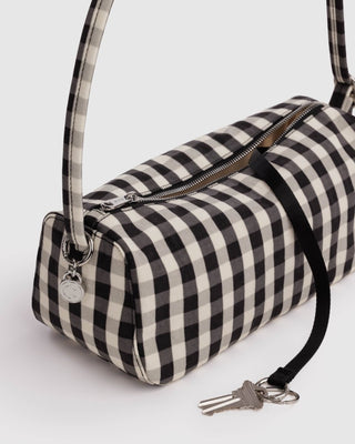 BAGGU - BAGGU Nylon Loaf Bag - Black And Cream Gingham - COLORPOP