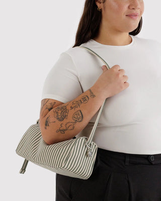 BAGGU - BAGGU Nylon Loaf Bag - Sage Stripe - COLORPOP