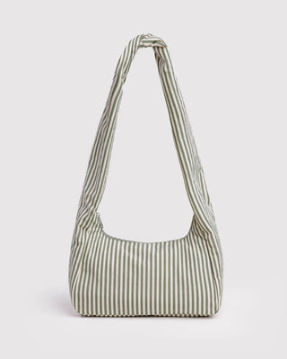 BAGGU - BAGGU Nylon Meringue Bag - Sage Stripe - COLORPOP