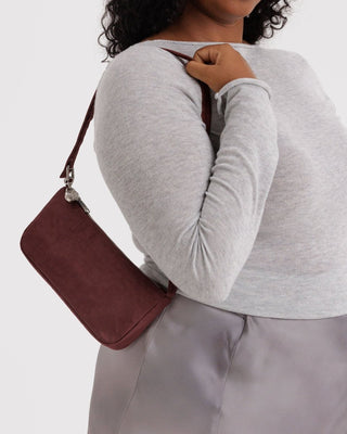 BAGGU - BAGGU Nylon Pochette - Mahogany - COLORPOP