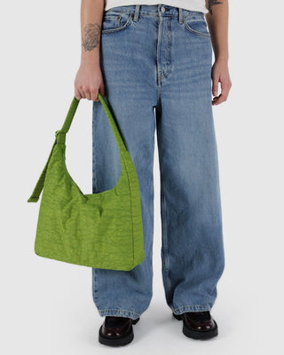 BAGGU - BAGGU Nylon Shoulder Bag - Green Juice - COLORPOP