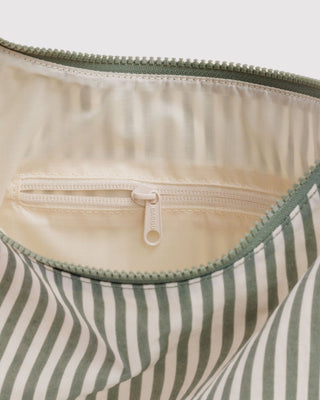 BAGGU - BAGGU Nylon Shoulder Bag - Sage Stripe - COLORPOP