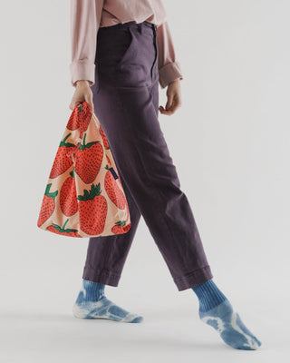 BAGGU - BAGGU Piknik - teppe og Handlenett Bundle - Strawberry - COLORPOP