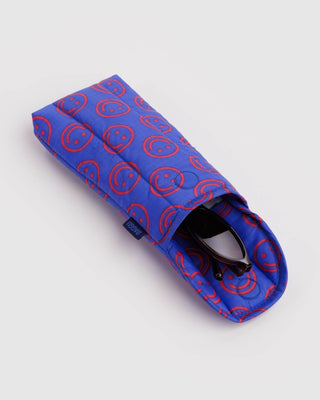 BAGGU - BAGGU Puffy Glasses Sleeve - Mini Cobalt Happy - COLORPOP