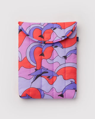 BAGGU - BAGGU Puffy Laptop Sleeve 13"/14" - Dolphins - COLORPOP