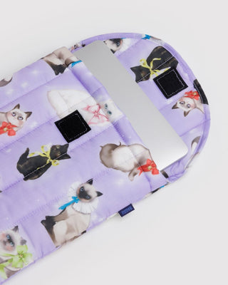 BAGGU - BAGGU Puffy Laptop Sleeve 13"/14" - Fancy Cats - COLORPOP