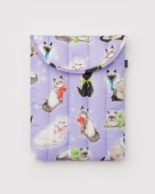 BAGGU - BAGGU Puffy Laptop Sleeve 13"/14" - Fancy Cats - COLORPOP