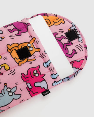 BAGGU - BAGGU Puffy Laptop Sleeve 13"/14" - Keith Haring Pets - COLORPOP