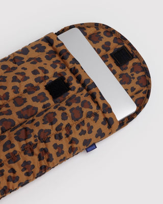 BAGGU - BAGGU Puffy Laptop Sleeve 13"/14" - Leopard - COLORPOP