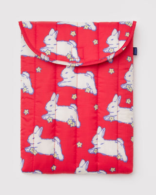 BAGGU - BAGGU Puffy Laptop Sleeve 16" - Bunnies - COLORPOP