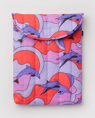 BAGGU - BAGGU Puffy Laptop Sleeve 16" - Dolphins - COLORPOP