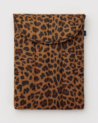 BAGGU - BAGGU Puffy Laptop Sleeve 16" - Leopard - COLORPOP