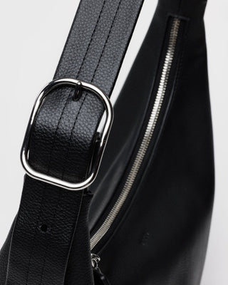 BAGGU - BAGGU Recycled Leather Shoulder Bag - Black - COLORPOP