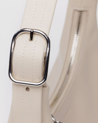 BAGGU - BAGGU Recycled Leather Shoulder Bag Mini - Stone - COLORPOP