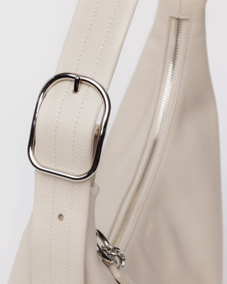 BAGGU - BAGGU Recycled Leather Shoulder Bag - Stone - COLORPOP