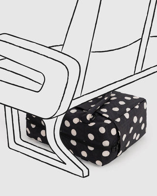 BAGGU - BAGGU Small Cloud Carry-On - Black and Cream Polka Dot - COLORPOP