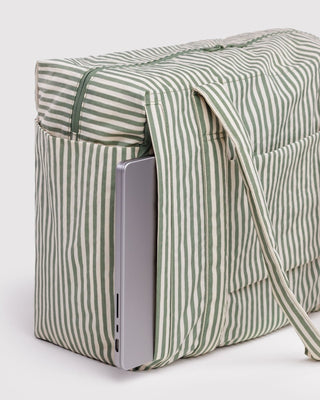 BAGGU - BAGGU Small Cloud Carry - On - Sage Stripe - COLORPOP